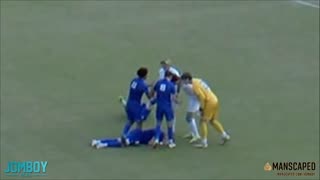 Soccer Fight? Player gets Revenge!