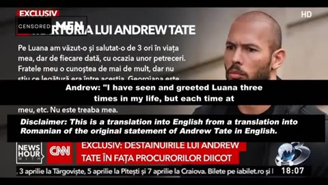 (NEW UPDATES!) Andrew Tate Public Statement On Romanian Tv Station!