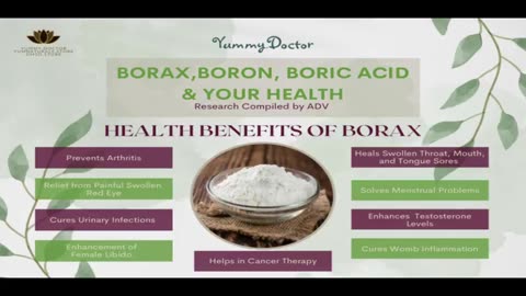 ▶️ BORAX FOR ARTHRITIS, OSTEOPOROSIS, MENOPAUSE, CANDIDA, BREAST AND PROSTATE CANCER