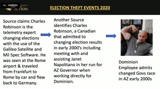 U.S. sworn testimony confirms the 2020 U.S. Presidential Election was stolen from President Trump.