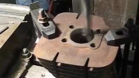 Boring a Motorcycle Cylinder on a Milling Machine