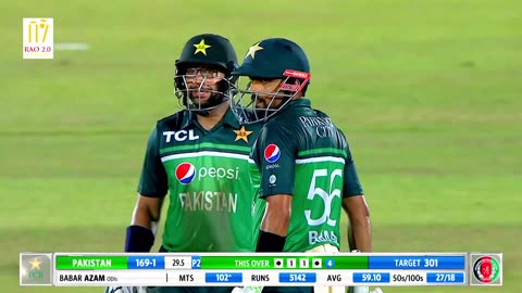 BABAR AZAM 2ND ODI INNING HIGHLIGHTS