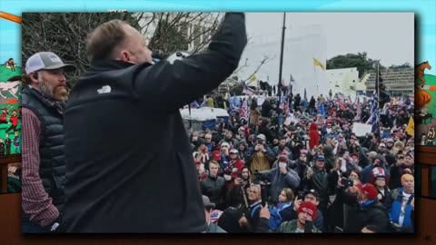 Jan. 6, 2021: Alex Jones tries to warn the crowd at the Capitol. "We are not Antifa!"