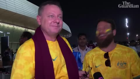 'Unbelievable': emotional celebrations from Australian fans after win in Qatar