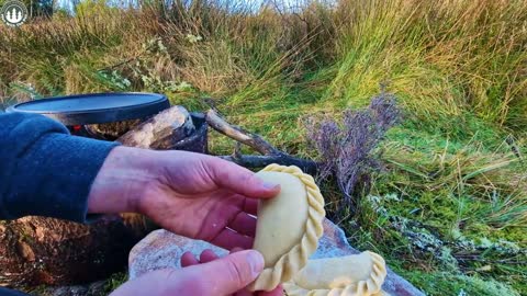 Delicious Argentinian Empanadas with beef baked in nature🔥 ASMR cooking (Relaxing Sounds, 4K)