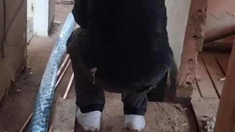 Construction Site Prank - Guy Crumbles in Embarrassment LOL