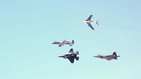 F-35 Demo Team Heritage Flight Formation