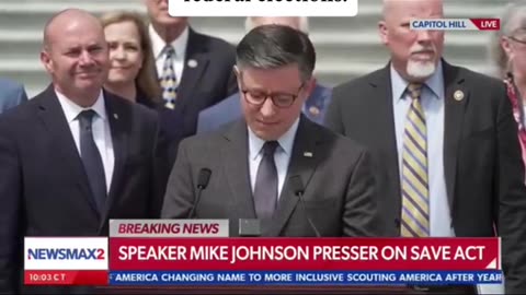 Breakingnews - speaker Mike Johnson just speaking, nothing will happen.