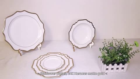 Ceramic Dinner Plate Creative Side Dish Cheap Round Plate For Household