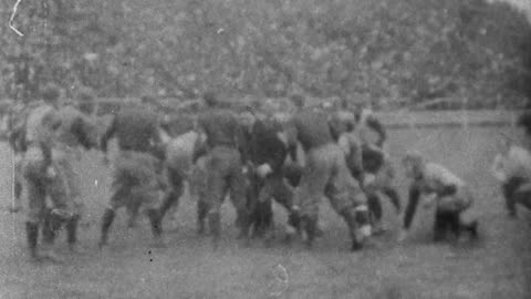 Yale-Princeton Football Game (1903 Original Black & White Film)