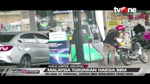 Negeri Jiran Malaysia Turunkan harga BBM | Kabar Pasar tvOne