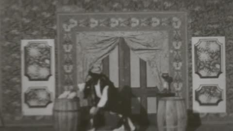 Hooligan Assists The Magician (1900 Original Black & White Film)