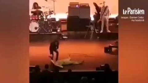 FAMOUS FRENCH SINGER CATHERINE RINGER COLLAPSES ON STAGE , THE NEW NORM.