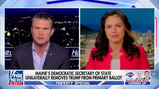 Tulsi Gabbard Slams Maine's 'Dangerous' Removal Of Trump From Ballot