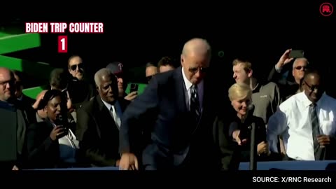 Hilarious Montage Shows All Of Biden's Fails On Stairs