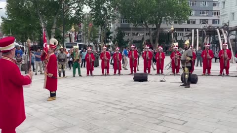 Ottoman military band of the Ministry of National Defence performed a concert in Kutahya