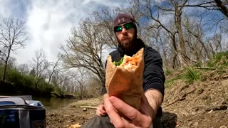 Trout CATCH and COOK (creek fishing)
