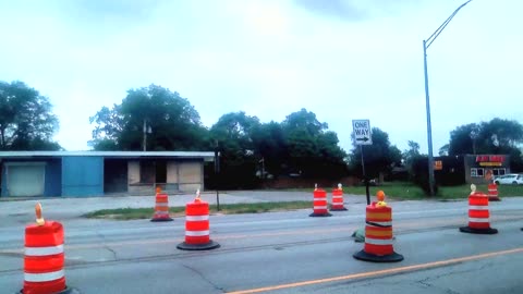 Construction 15, Grainy Panorama, Traffic, Trucks, 151st and Dixie Hwy, Harvey IL 20230629 FHD24p32s