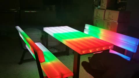 LED Benches+ Table