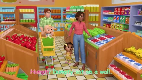 Humpty Dumpty Grocery Store | CoComelon Nursery Rhymes & Kids Songs