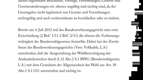 BRD: Wahlen und Gesetze !!!UNGÜLTIG!!! seit 1956