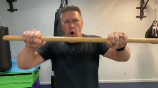How to use the home made self defense walking stick - part 1