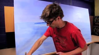 How to Paint Water On A Beach - Mural Joe