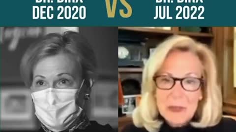 Dr. Deborah Birx Then Vs. Now - 8-18-22