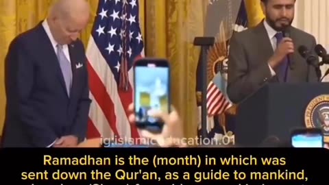 Quran Recitation in the White House. #shorts #viral #trending #biden