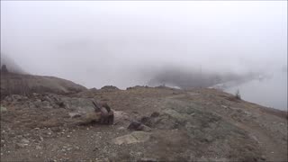 Signal Hill in the fog near St. Johns