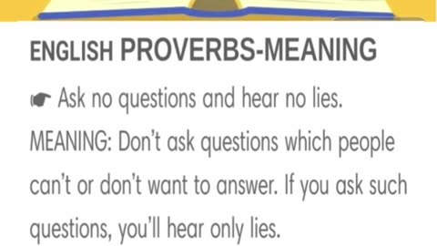 English Proverbs - Meaning