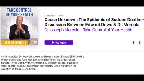 Ed Dowd (Mercola podcast) on capital and Covid jabs