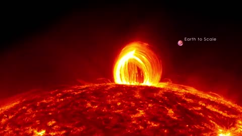 NASA - Fiery Looping Rain on the Sun Download