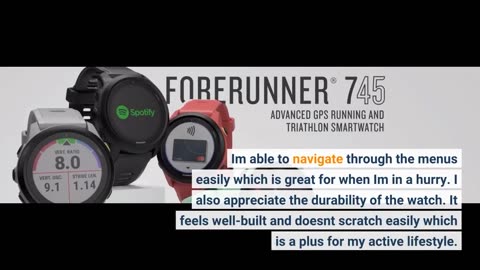 Real Reviews: Garmin Forerunner 745, GPS Running Watch, Detailed Training Stats and On-Device W...