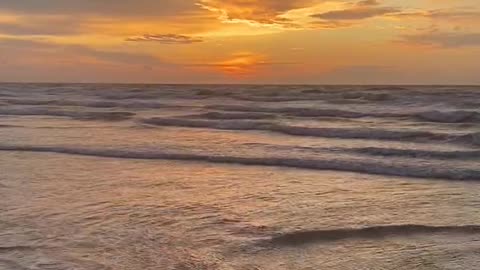 Texas beach sunrise