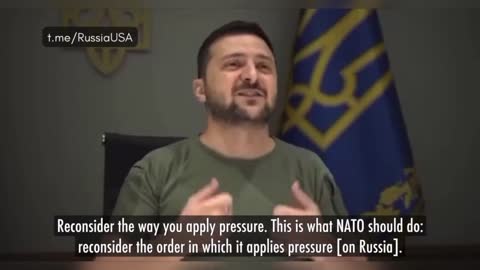 NEW - Ukraine's Zelensky calls on NATO to launch "preemptive strikes" against Russia