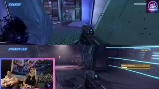 Playing Halo: The OG - Split Screen Couples Co-op Gaming Replay