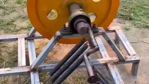Man Builds A Perpetual Motion Motor