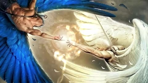 Lucifer vs. Archangel Michael: The Rebellion and the Fall of Lucifer.