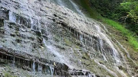very beautiful waterfall