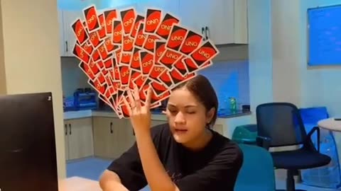 Sibling Showdown: Epic UNO Battle as Brother Unleashes +4 Card Blitz on Sister's Overloaded Hand!
