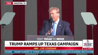 FULL SPEECH - President Donald J. Trump delivers remarks in Houston, Texas - 11/2/23