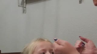 Girl Excited Over Pulled Tooth