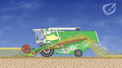 how a combine harvester works