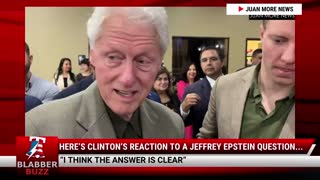 Here’s Clinton’s Reaction To A Jeffrey Epstein Question...