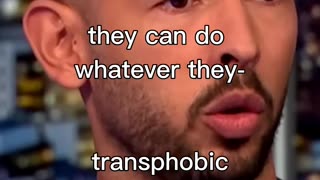 Andrew Tate AFRAID of Transgender people #freetopg #andrewtate #piersmorgan #joerogan #comedy #lol