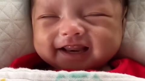 Funny video of a faughty little boy. Happy child