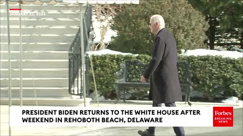 JUST IN- Biden Does Not Answer Reporter's Question About New Hampshire Upon Return To White House