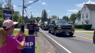 MASSIVE Trump Convoy Takes Over New Hampshire - 'The Trump Train Don't Stop!'