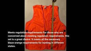 Customer Comments: Vortex Optics Blaze Orange Vest & Hunting Hat Combo